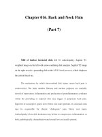 Chapter 016. Back and Neck Pain (Part 7) ppsx
