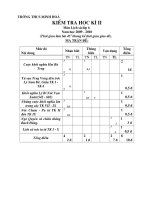 Kiểm tra HKII Sử 6 MT + ĐÁ