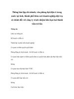 Thông báo lập chi nhánh, văn phòng đại diện ở trong nước tại tỉnh, thành phố khác nơi doanh nghiệp đặt trụ sở chính đối với công ty trách nhiệm hữu hạn hai thành viên trở lên potx