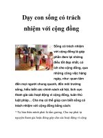 Dạy con sống có trách nhiệm với cộng đồng pps