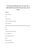 Cấp Chứng chỉ hành nghề y dược cổ truyền cho cá nhân đứng đầu trung tâm kế thừa, ứng dụng y học cổ truyền pdf