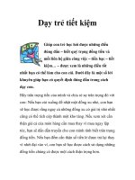 Dạy trẻ tiết kiệm docx