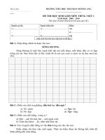 Đề thi HSG C.Ta  lớp 1