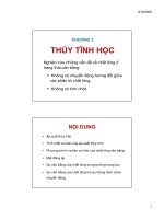 Thủy tĩnh học pptx