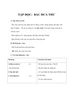 Giáo án Tiếng Việt lớp 1 - TẬP ĐỌC: BÁC ĐƯA THƯ ppt