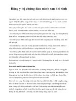 Đông y trị chứng đau mình sau khi sinh ppsx