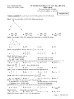 Đề thi đề nghị HK2 Toán 8 đề 3