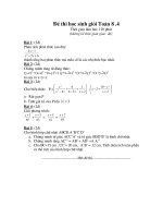 Đề-Đáp án HSG Toán 8 Y.4