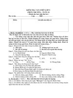 Đề KT văn 9 - Tuần 32