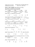 ĐỀ KIỂM TRA ĐỊNH KÌ CUỐI HKII