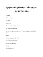 Quyết định giá thuộc thẩm quyền của Sở Tài chính doc