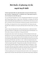 Bài thuốc cổ phương trị tắc mạch huyết khối ppsx