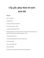 Cấp giấy phép thăm dò nước dưới đất ppt