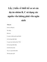 Lấy ý kiến về thiết kế cơ sở các dự án nhóm B, C sử dụng các nguồn vốn không phải vốn ngân sách docx