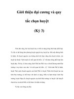 Giới thiệu đại cương và quy tắc chọn huyệt (Kỳ 3) docx