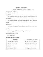 Giáo án Tiếng Việt 3 - TẬP ĐỌC – KỂ CHUYỆN NGƯỜI LÍNH DŨNG CẢM doc