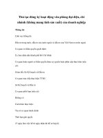 Thủ tục đăng ký hoạt động văn phòng đại diện, chi nhánh (không mang tính sản xuất) của doanh nghiệp potx