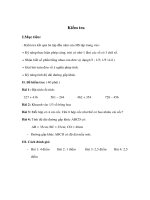 Giáo án Toán lớp 3 - Kiểm tra pptx