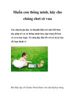 Muốn con thông minh, hãy cho chúng chơi cờ vua doc