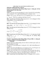 PPTỌA ĐỘ TRONG KHÔNG GIAN - 5 CHỦ ĐỀ VỀ ĐƯỜNG THẲNG