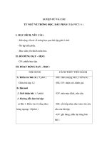 Giáo án Tiếng Việt 3 - LUYỆN TỪ VÀ CÂU - TỪ NGỮ VỀ TRƯỜNG HỌC - DẤU PHẨY docx