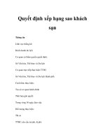 Quyết định xếp hạng sao khách sạn pdf