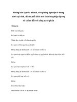 Thông báo lập chi nhánh, văn phòng đại diện ở trong nước tại tỉnh, thành phố khác nơi doanh nghiệp đặt trụ sở chính đối với công ty cổ phần pps