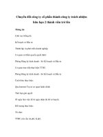 Chuyển đổi công ty cổ phần thành công ty trách nhiệm hữu hạn 2 thành viên trở lên potx