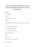 Kiểm tra, xác nhận việc hoàn thành các nội dung của dự án cải tạo, phục hồi môi trường của các dự án khai thác khoáng sản ppsx