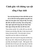 Cảnh giác với chứng vẹo cột sống ở học sinh docx