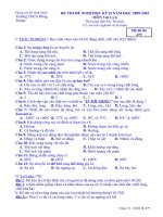 Đề thi đề nghị HK2 Lý 6 đề 4