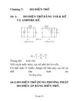 bài giảng kỹ thuật đo điện- điện tử, chương 7 potx
