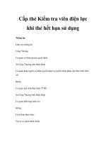 Cấp thẻ Kiểm tra viên điện lực khi thẻ hết hạn sử dụng ppt