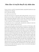 Sâm cầm và truyền thuyết cây nhân sâm docx