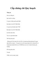 Cấp chứng chỉ Quy hoạch docx