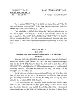 Báo cáo Tổng kết 2007-2009