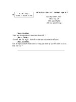 ĐỀ THI HK II  ĐỊA LÝ 6 - TỰ LUẬN