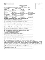 Bài kiểm tra số 4 (English 9)