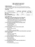 Kiểm tra HK II (Ma trận + đáp án)