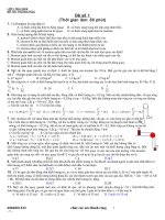 Bo de luyen thi DH co Dan