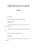 VIÊM LOÉT DẠ DÀY TÁ TRÀNG (Kỳ 4) ppsx