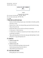 giao an chu nhiem cap 3