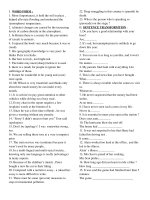 Rewrite the sentences - grade 9