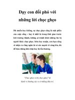 Dạy con đối phó với những lời chọc ghẹo pptx