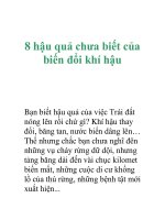 8 hậu quả chưa biết của biến đổi khí hậu ppsx