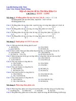 Chuyên Đề Hữu Cơ Ôn Thi TN 2010