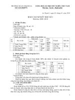 Báo cáo sơ kết HK1(2009-2010)