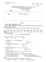 Kiểm tra kỳ II chuẩn mới nhất- Toán 7