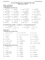 Ôn tập HK2 Toán 11