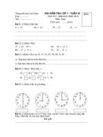 Kiểm tra HK2 - Toán 1